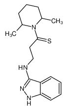 1-(2,6-dimethylpiperidin-1-yl)-3-(1H-indazol-3-ylamino)propane-1-thione 100476-95-7