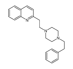 2-[2-[4-(2-phenylethyl)piperazin-1-yl]ethyl]quinoline 57962-04-6