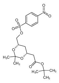 tert-butyl 2-[(4R,6S)-2,2-dimethyl-6-[(4-nitrophenylsulfonyloxy)methyl]-1,3-dioxan-4-yl]acetate 141942-89-4