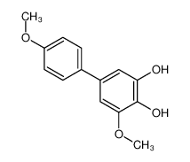 3-methoxy-5-(4-methoxyphenyl)benzene-1,2-diol 130364-26-0