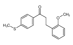 3-(2-甲氧基苯基)-1-[4-(甲硫基)苯基]-1-丙酮