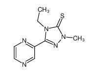 4-ethyl-2-methyl-5-pyrazinyl-1,2,4-triazole-3-thione