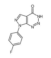 7-(4-fluorophenyl)-3,7-dihydro-4H-pyrazolo[3,4-d][1,2,3]triazin-4-one 1050619-72-1
