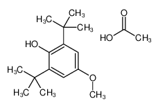acetic acid,2,6-ditert-butyl-4-methoxyphenol 75169-17-4