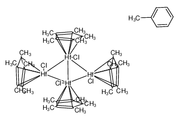113180-42-0 tetrakis{(pentamethylcyclopentadienyl)hafnium dihydride chloride}*(toluene)0.5