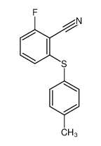 2-氟-6-(4-甲基苯硫基)苄腈图片