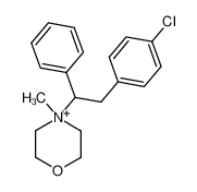 4-(2-(4-chlorophenyl)-1-phenylethyl)-4-methylmorpholin-4-ium 79999-27-2