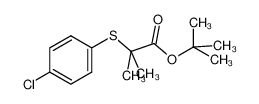 tert-butyl 2-(4-chlorophenyl)sulfanyl-2-methylpropanoate 175135-87-2