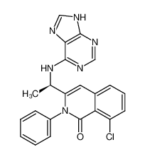 (R)-3-(1-((9H-purin-6-yl)amino)ethyl)-8-chloro-2-phenylisoquinolin-1(2H)-one