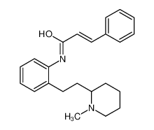 (2E)-N-[2-[2-(1-甲基-2-哌啶基)乙基]苯基]-3-苯基-2-丙烯酰胺
