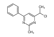 4-(1-chloroethyl)-2-methyl-6-phenylpyrimidine 82236-25-7