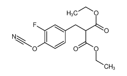diethyl 2-[(4-cyanato-3-fluorophenyl)methyl]propanedioate 88975-89-7