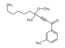 4-methoxy-4-methyl-1-(3-methylphenyl)dec-2-yn-1-one 88022-52-0