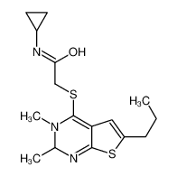 N-环丙基-2-[(5,6-二甲基-2-丙基噻吩并[2,3-d]嘧啶-4-基)硫代]-乙酰胺