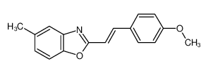 (E)-2-(4-甲氧基苯乙烯基)-5-甲基苯并噁唑