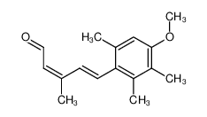 (2Z,4E)-5-(4-methoxy-2,3,6-trimethylphenyl)-3-methylpenta-2,4-dienal 69877-39-0