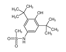 N-(3,5-ditert-butyl-4-hydroxyphenyl)methanesulfonamide 61551-40-4
