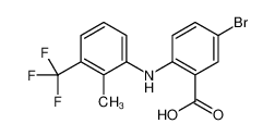5-bromo-2-[2-methyl-3-(trifluoromethyl)anilino]benzoic acid 61708-29-0