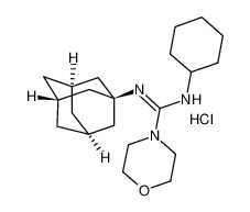 N-环己基-N'-三环[3.3.1.1(3,7)]癸烷-1-基-4-吗啉甲脒盐酸盐