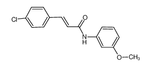 (E)-3-(4-chlorophenyl)-N-(3-methoxyphenyl)prop-2-enamide 472981-92-3
