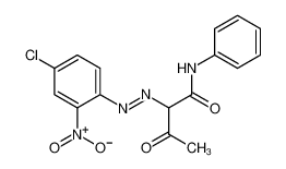 2-[(4-chloro-2-nitrophenyl)diazenyl]-3-oxo-N-phenylbutanamide 4106-76-7