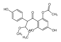 148356-61-0 1-(2-acetoxy-4,6-dihydroxyphenyl)-3,3-dimethoxy-2-(4-hydroxyphenyl)propan-1-one