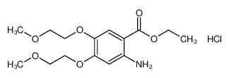 2-氨基-4,5-双(2-甲氧基乙氧基)苯甲酸乙酯盐酸盐
