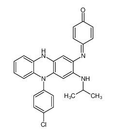 4-[[5-(4-chlorophenyl)-3-(propan-2-ylamino)-10H-phenazin-2-yl]imino]cyclohexa-2,5-dien-1-one 80832-46-8