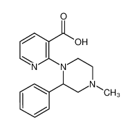 2-(4-Methyl-2-phenylpiperazin-1-yl)nicotinic acid 61338-13-4