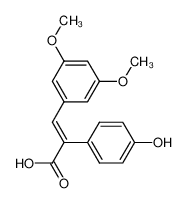 E-3-(3,5-dimethoxy-phenyl)-2-(4-hydroxy-phenyl)-acrylic Acid 116518-98-0