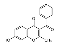 3-benzoyl-7-hydroxy-2-methylchromen-4-one 110396-76-4