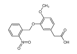 129249-75-8 4-methoxy-3-(o-nitrobenzyloxy)phenylacetic acid