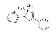 2-(2,2-dimethyl-5-phenyl-3,4-dihydropyrrol-3-yl)pyridine 61196-92-7