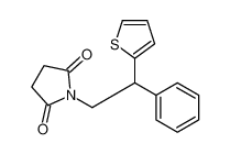 1-(2-phenyl-2-thiophen-2-ylethyl)pyrrolidine-2,5-dione 87520-01-2
