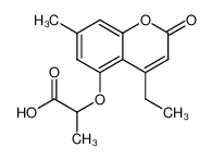 2-[(4-乙基-7-甲基-2-氧代-2H-苯并吡喃-5-基)氧基]丙酸