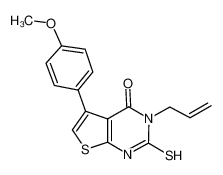 3-烯丙基-5-(4-甲氧基苯基)-2-磺酰基噻吩并[2,3-d]嘧啶-4(1h)-酮