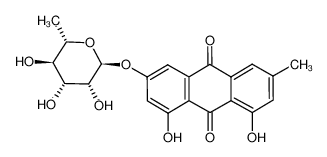 1,8-dihydroxy-3-methyl-6-[(2S,3R,4R,5R,6S)-3,4,5-trihydroxy-6-methyloxan-2-yl]oxyanthracene-9,10-dione 521-62-0