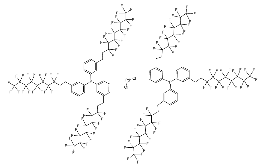 343343-17-9 二[三(3-(1H,1H,2H,2H-全氟辛基)苯基)膦]二氯化钯(II)