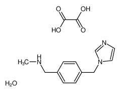 1-[4-(1H-咪唑-1-基甲基)苯基]-N-甲基甲胺草酸盐(1:1)