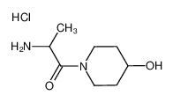 2-Amino-1-(4-hydroxy-1-piperidinyl)-1-propanone hydrochloride 1236262-03-5