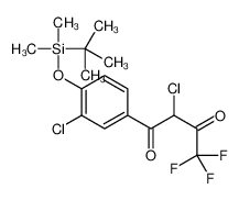 1-[4-[tert-butyl(dimethyl)silyl]oxy-3-chlorophenyl]-2-chloro-4,4,4-trifluorobutane-1,3-dione 343564-49-8