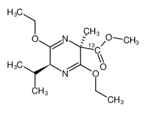 133444-95-8 (3R,6R)-2,5-diethoxy-6-isopropyl-3-(1'-13C)-carboxymethyl-3-methyl-6-hydropyrazine