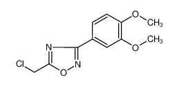 5-(chloromethyl)-3-(3,4-dimethoxyphenyl)-1,2,4-oxadiazole 91066-47-6