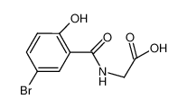 2-[(5-bromo-2-hydroxybenzoyl)amino]acetic acid 69507-30-8