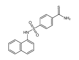 4-(naphthalen-1-ylsulfamoyl)benzenecarbothioamide
