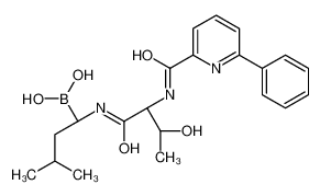 ((R)-1-((2S,3R)-3-Hydroxy-2-(6-phenylpicolinamido)butanamido)-3-methylbutyl)boronic acid 847499-27-8