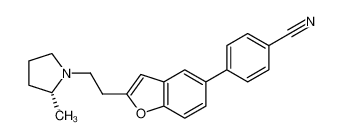 (R)-4-(2-(2-(2-Methylpyrrolidin-1-yl)Ethyl)benzofuran-5-yl)benzonitrile 460746-46-7
