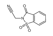 2-(1,1,3-trioxo-1,2-benzothiazol-2-yl)acetonitrile 52188-12-2