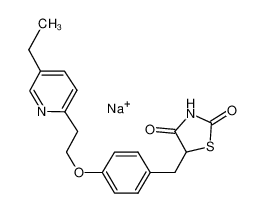 5-[4-[2-(5-乙基-2-吡啶基)乙氧基]苄基]-2,4-噻唑烷二酮