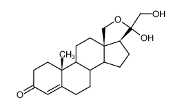 18-Hydroxy-11-desoxy-corticosteron-cyclisches Halbacetal 10385-97-4